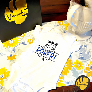 Baby Name customized onesie