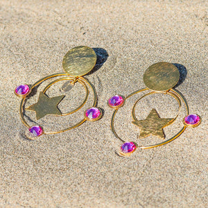 Earrings Maxi Star with swarovski crystals