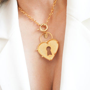 Necklace Locking Heart