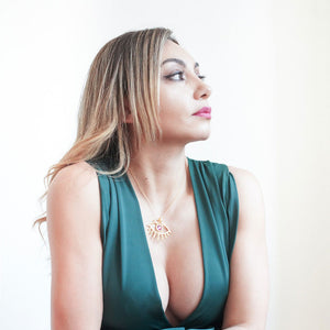 Necklace Evil Eye with Swarovski crystal