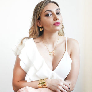 Earrings zirconia stars and dangle butterfly