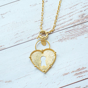 Necklace Locking Heart